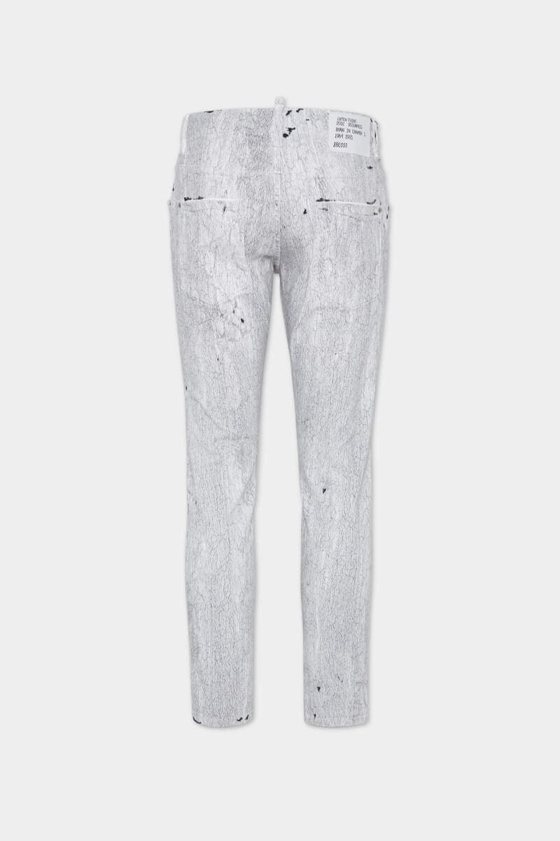 DSQUARED2 CRACKLÈ WASH SKATER JEANS outlook
