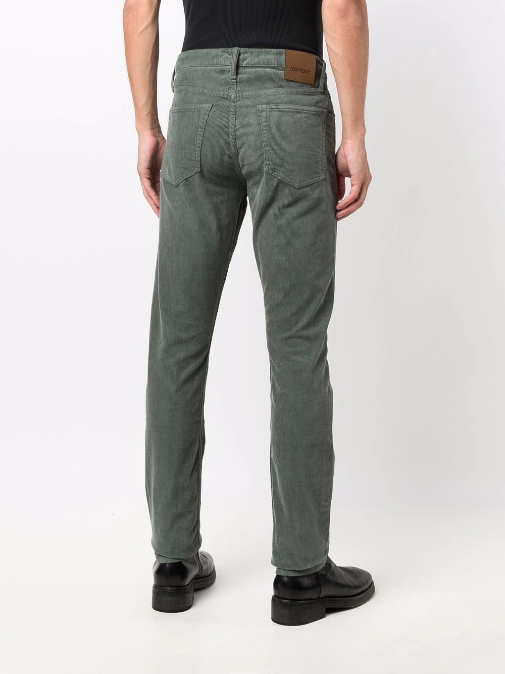 corduroy straight-leg trousers - 4