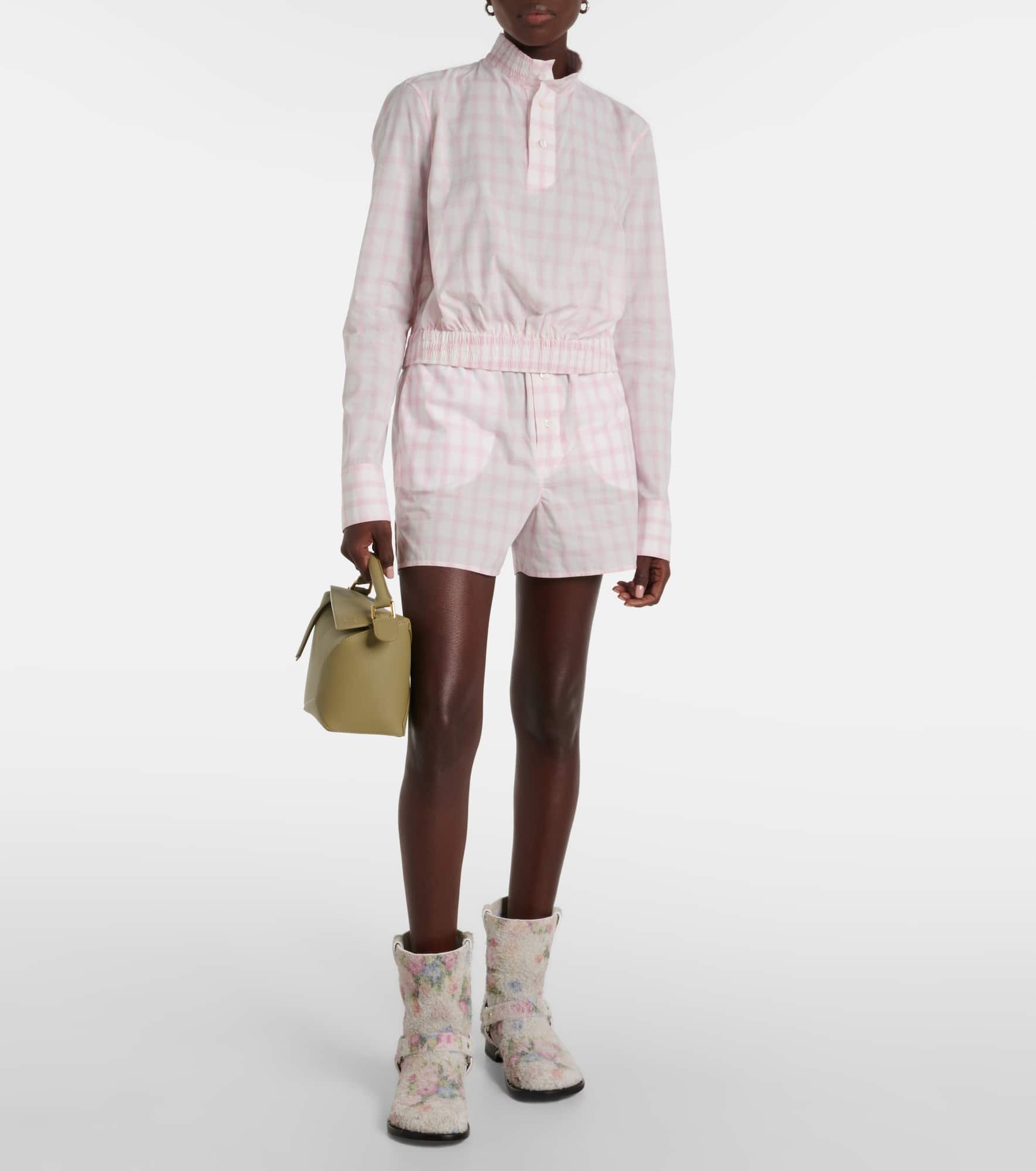 Checked cotton top - 2