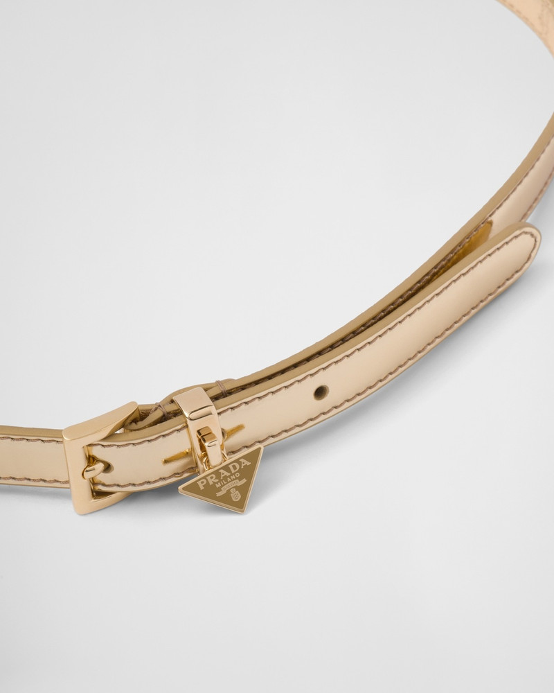 Brushed leather belt 2