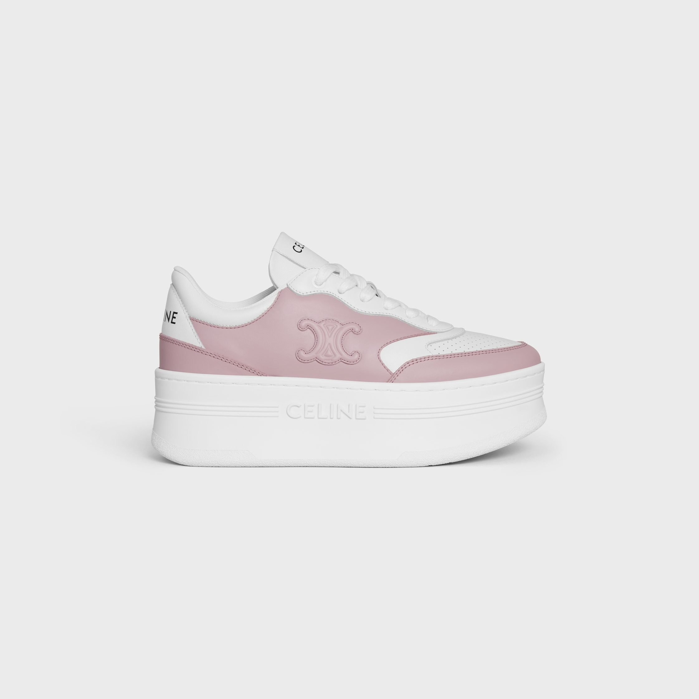 BLOCK SNEAKER WITH TRIOMPHE IN CALFSKIN - 1