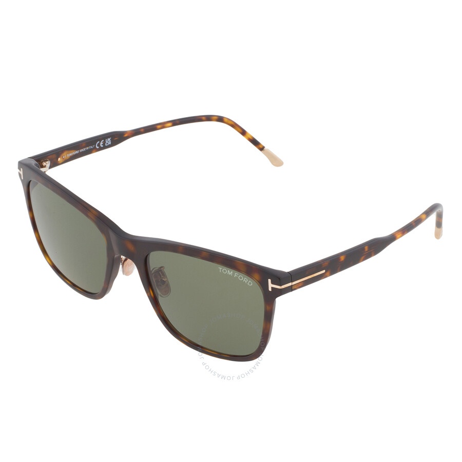 Tom Ford Green Rectangular Men's Sunglasses FT0955-D 52N 57 - 3