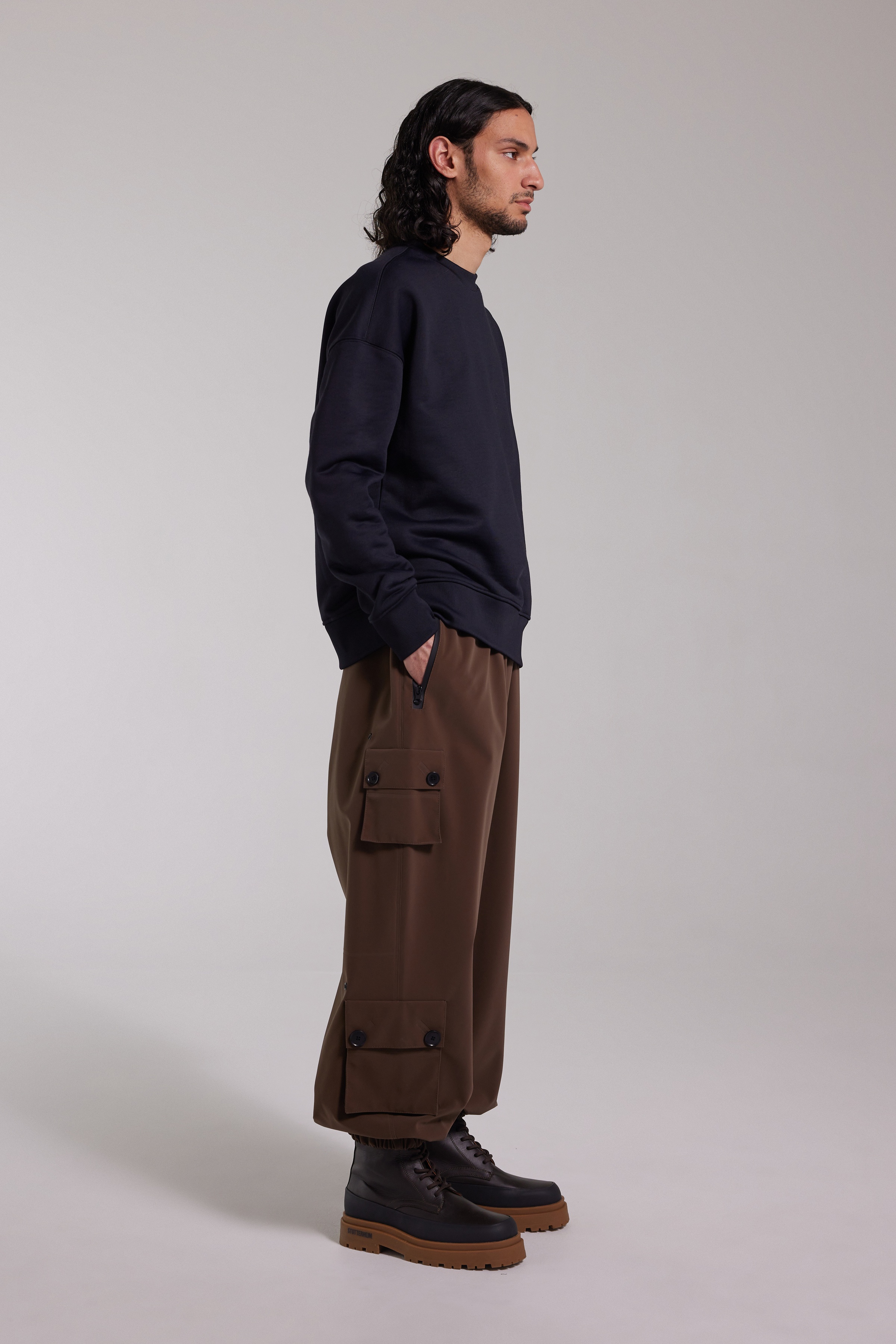 Kvala Matte Trousers Dark Brown - 4