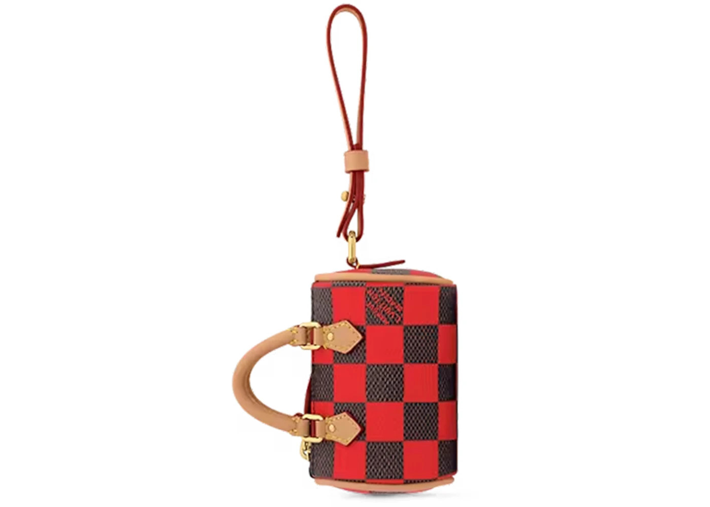 Louis Vuitton Damier Pop Mini Speedy Bag Charm Red - 2