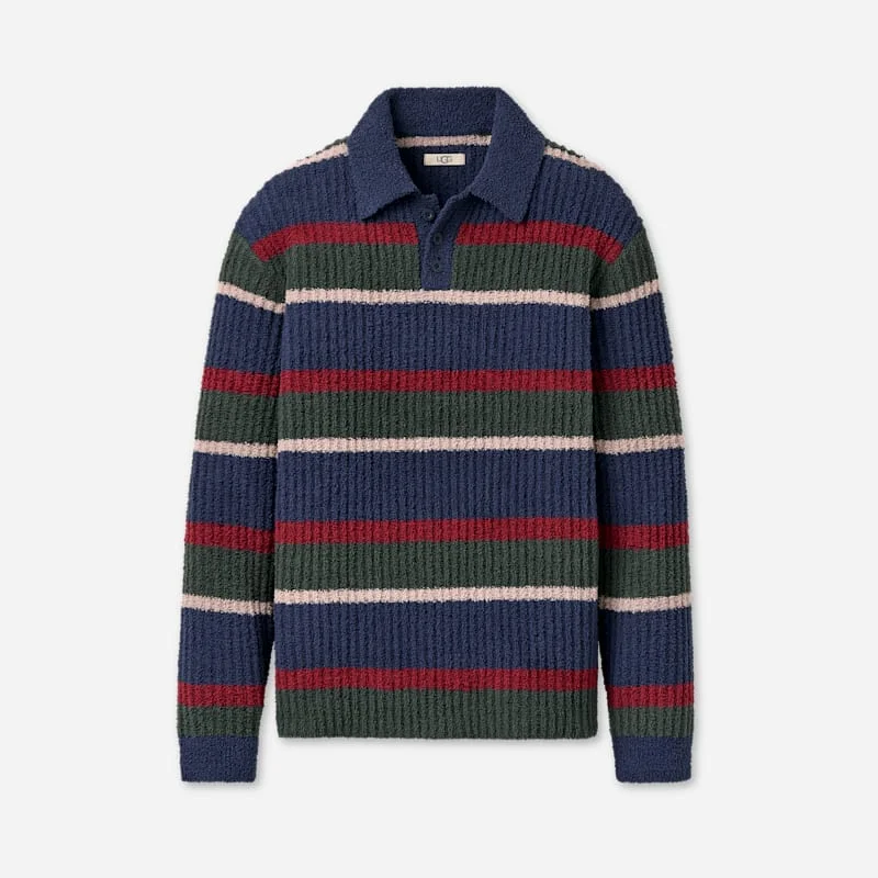 ® Men's Lendon Rugby Top Tops in Mariner Stripe - 1