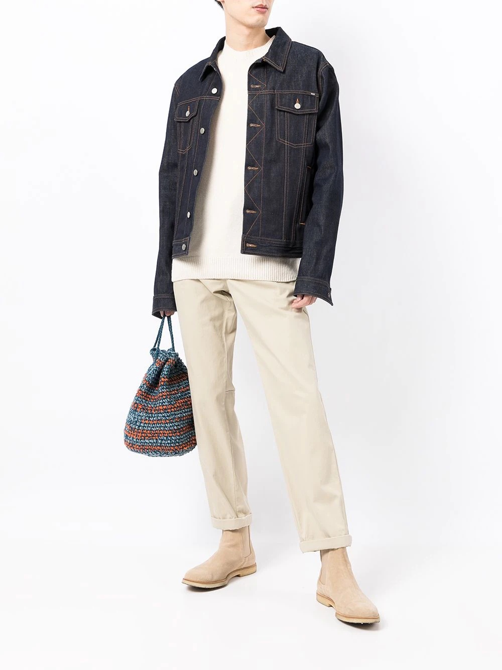 crew-neck wool jumper - 2