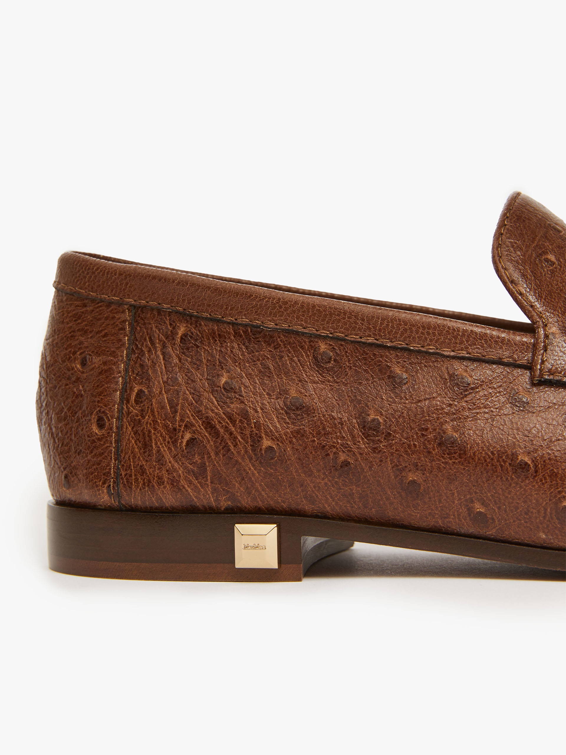 SPRINGLOAFER Ostrich-print leather loafers - 5