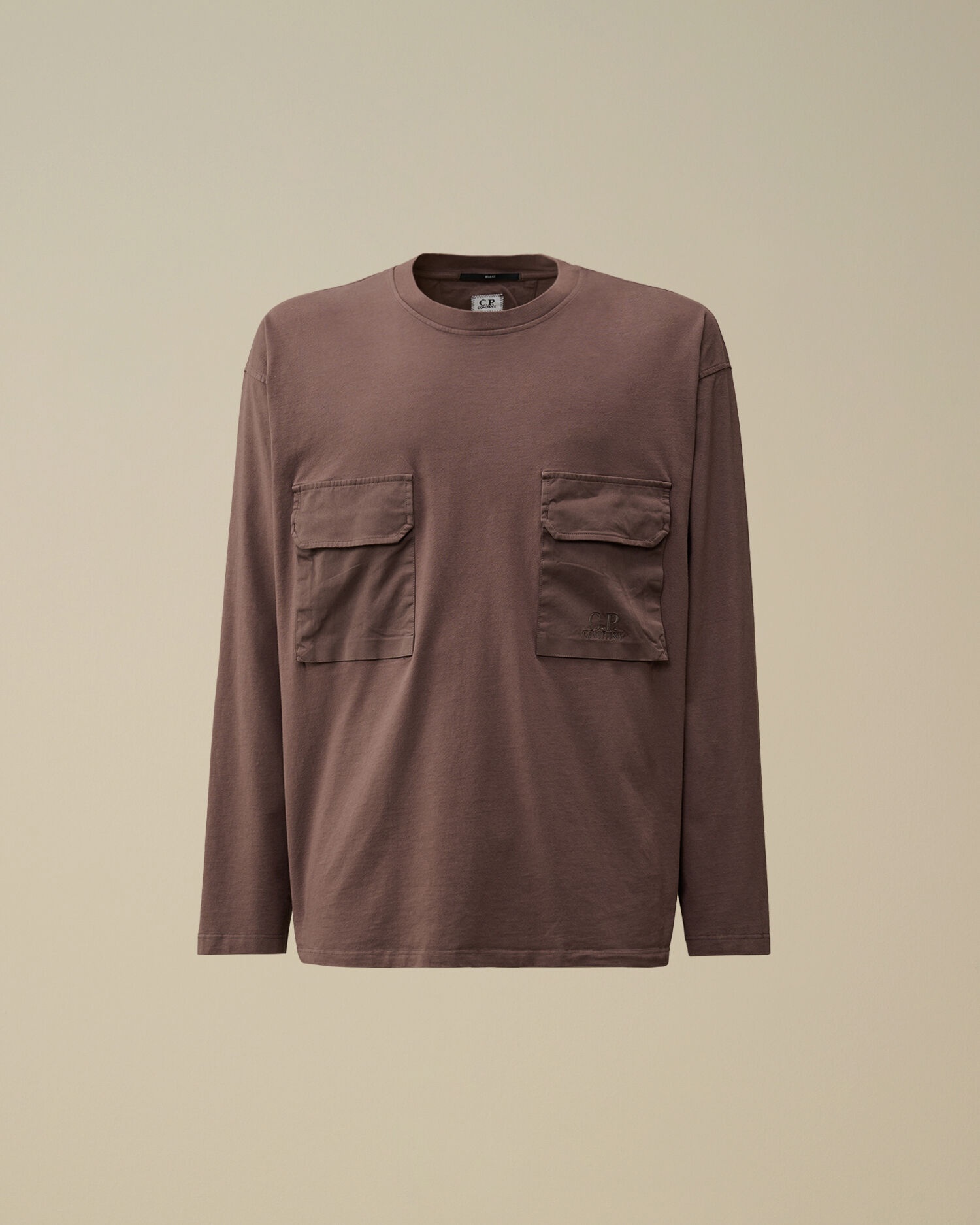 Brushed Jersey Mixed Boxy Longsleeve T-Shirt - 1