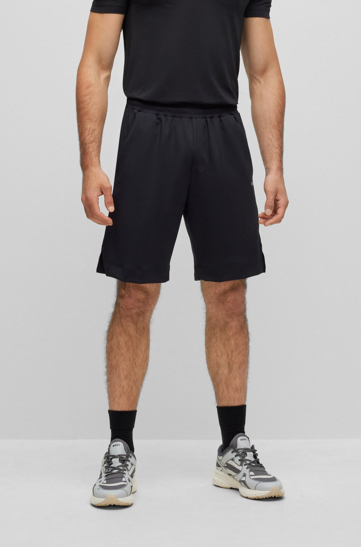 REGULAR-FIT SHORTS WITH REAR ZIP POCKET - 2