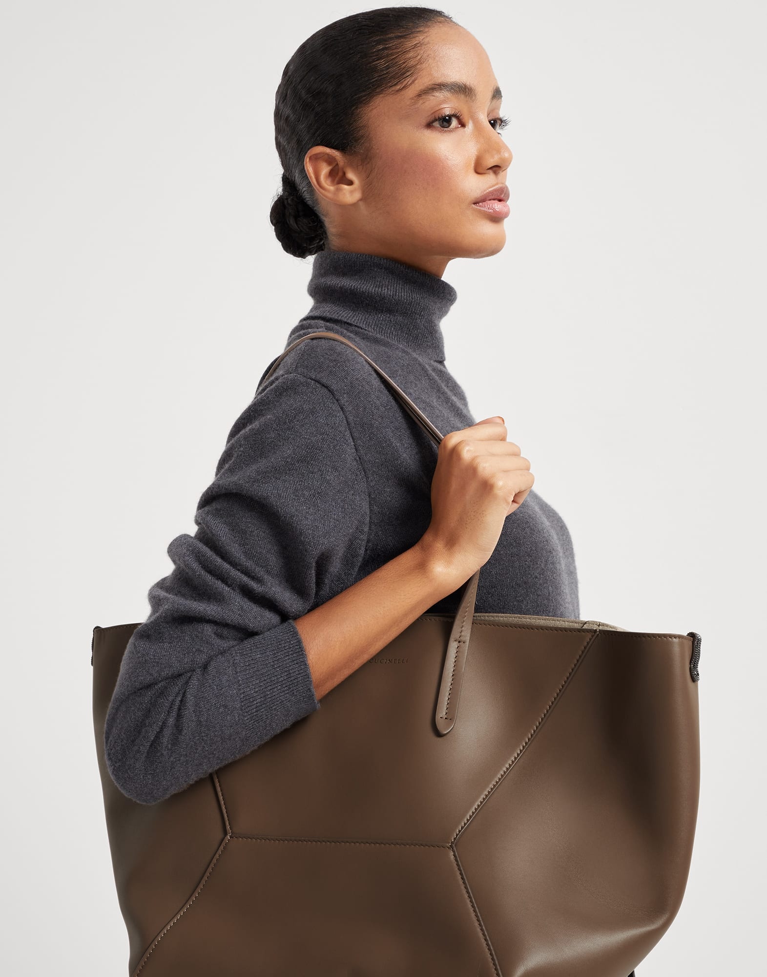 BC Duo bag in calfskin with monili - 4