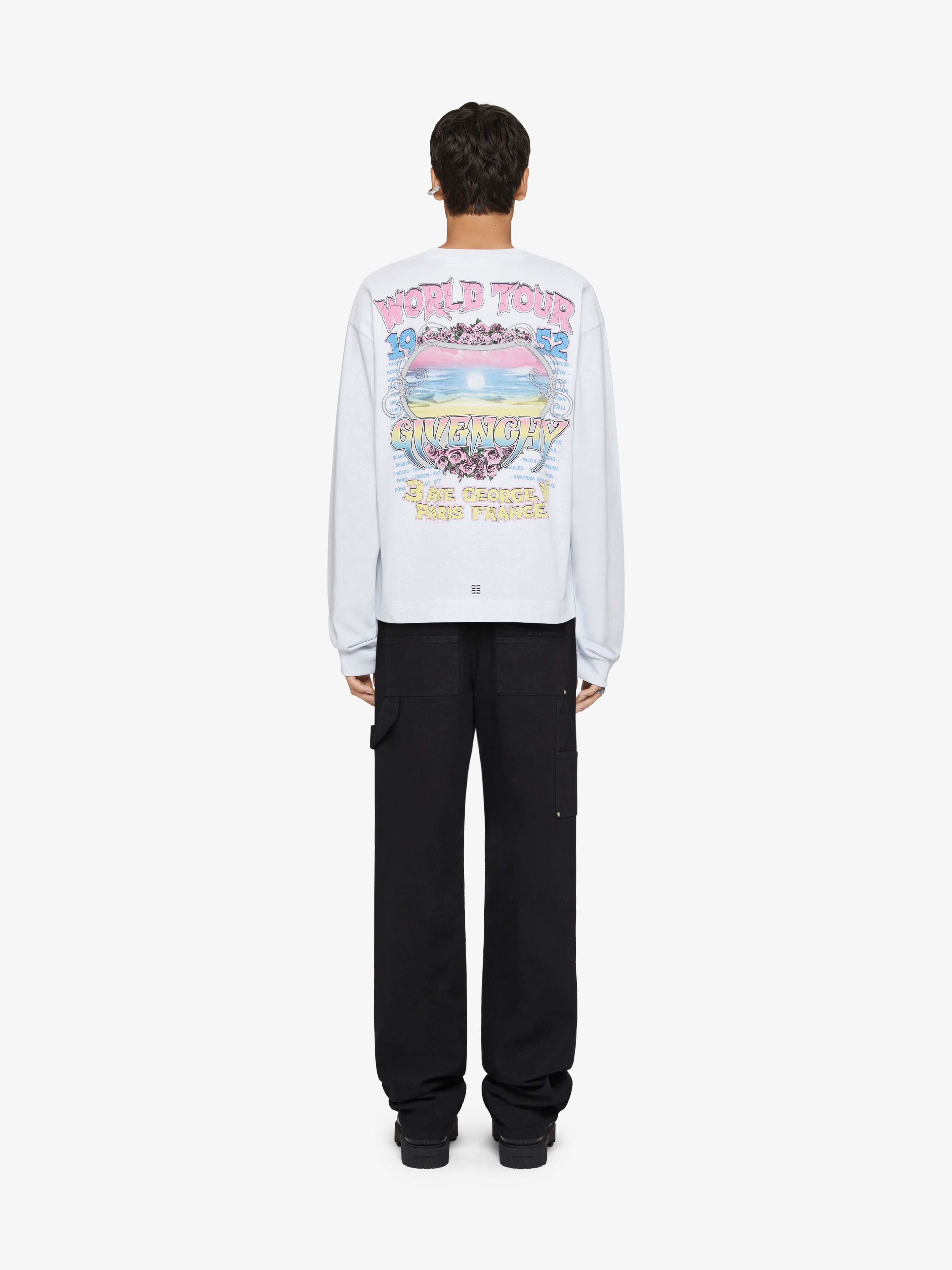 GIVENCHY WORLD TOUR BOXY FIT T-SHIRT IN COTTON - 4