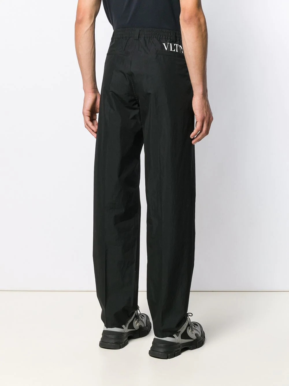 VLTN logo wide-leg trousers - 4