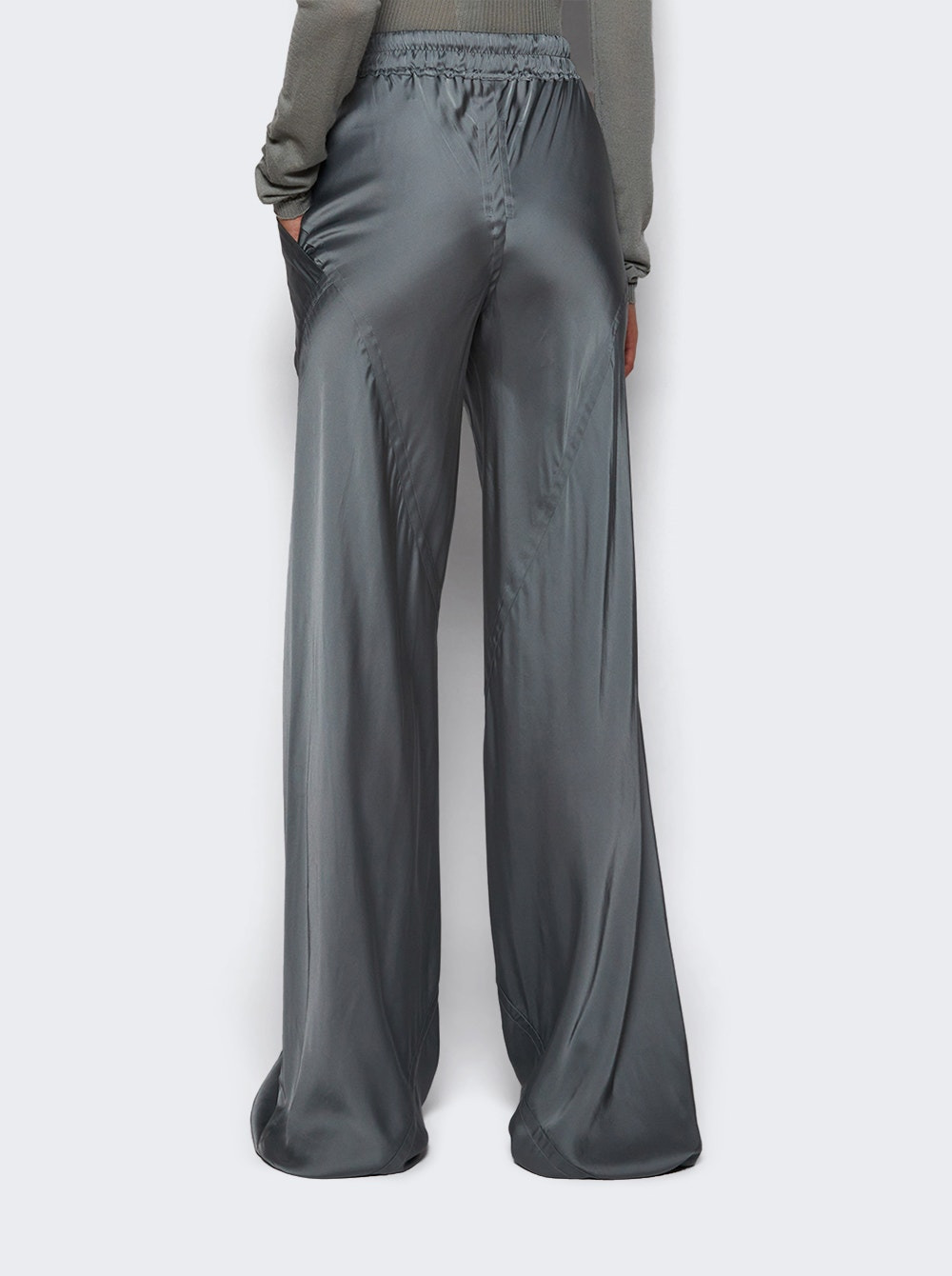Drawstring Bias Pants Washed Indigo - 4