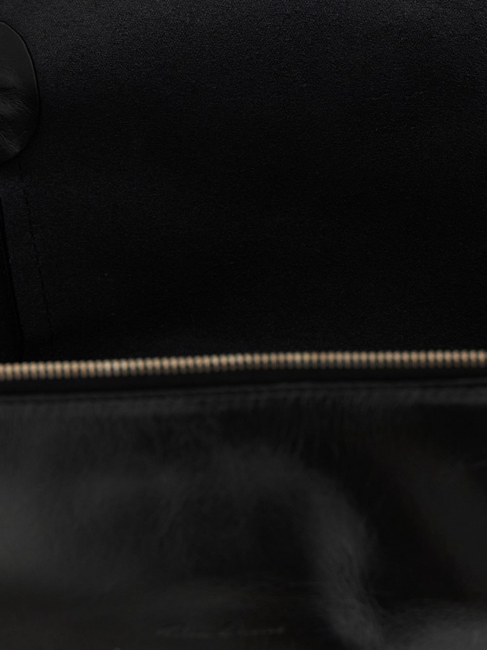 hammered-leather zip wash bag - 4
