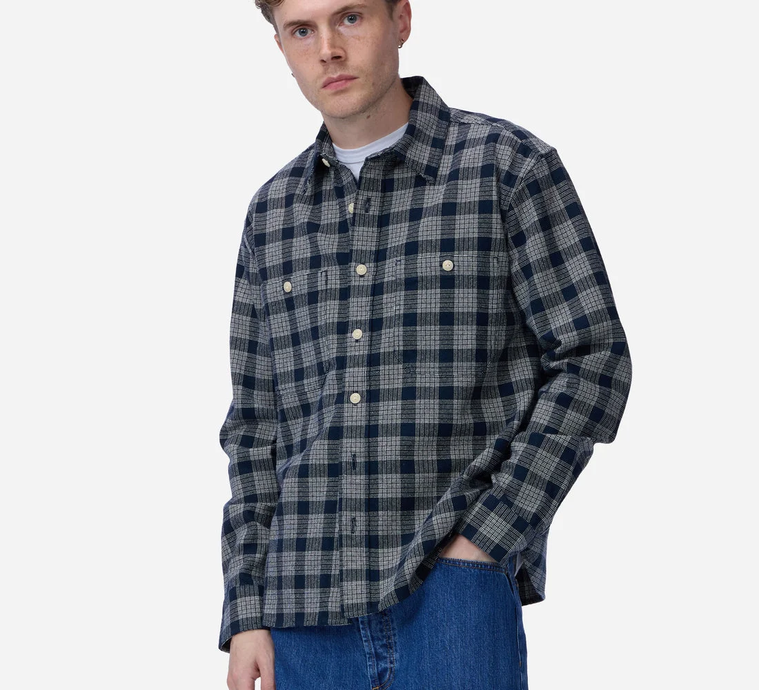 Utility Flannel ~ Midnight Boxweave - 1