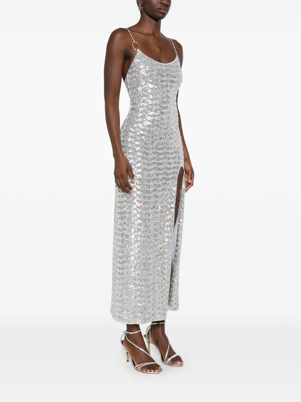 sequinned maxi dress - 3