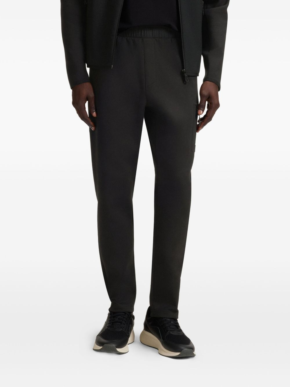 elasticated waistband cargo trousers - 4