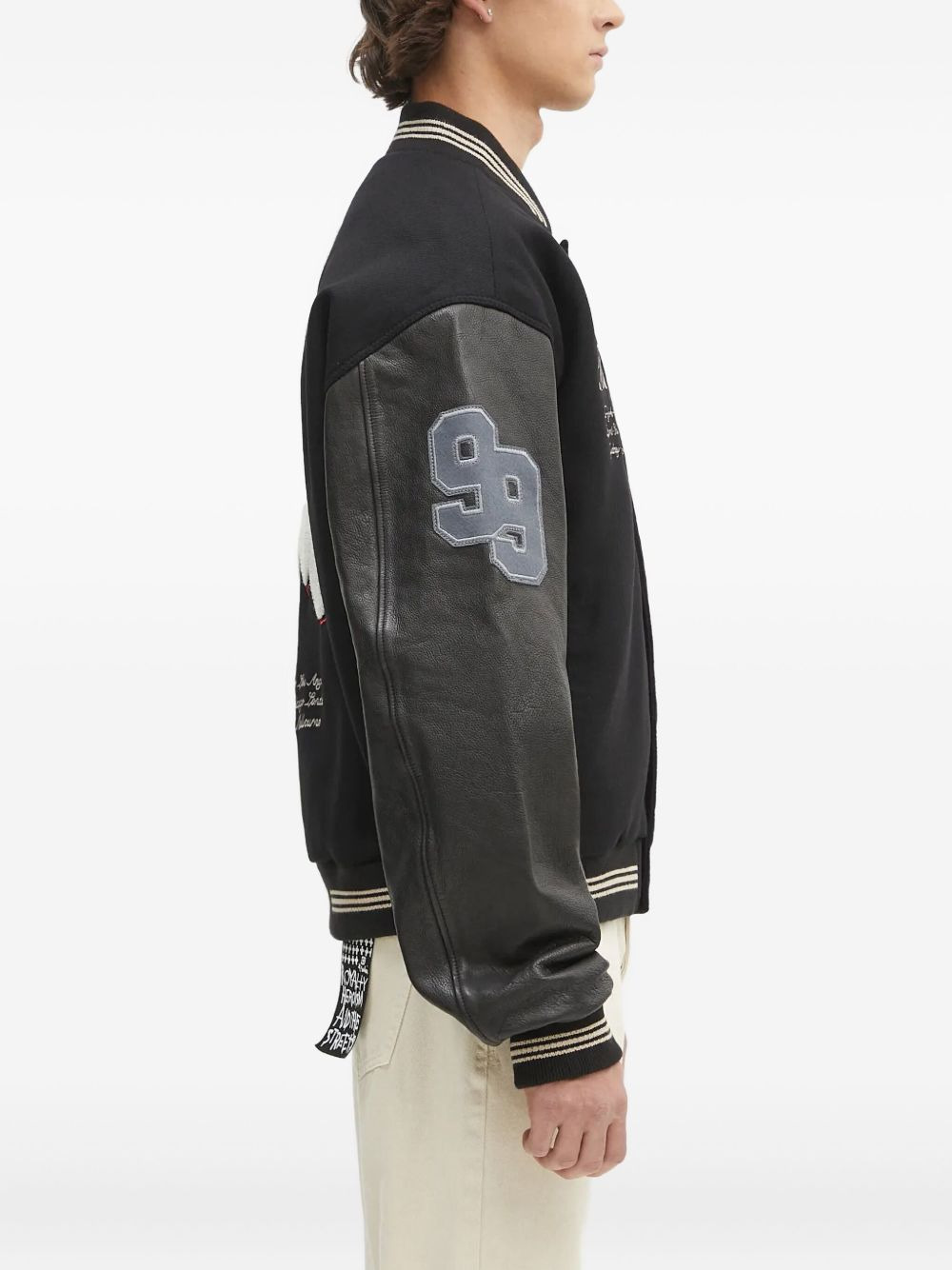 embroidered varsity jacket - 2