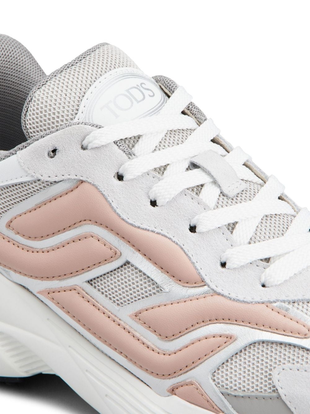 panelled low-top sneakers - 5