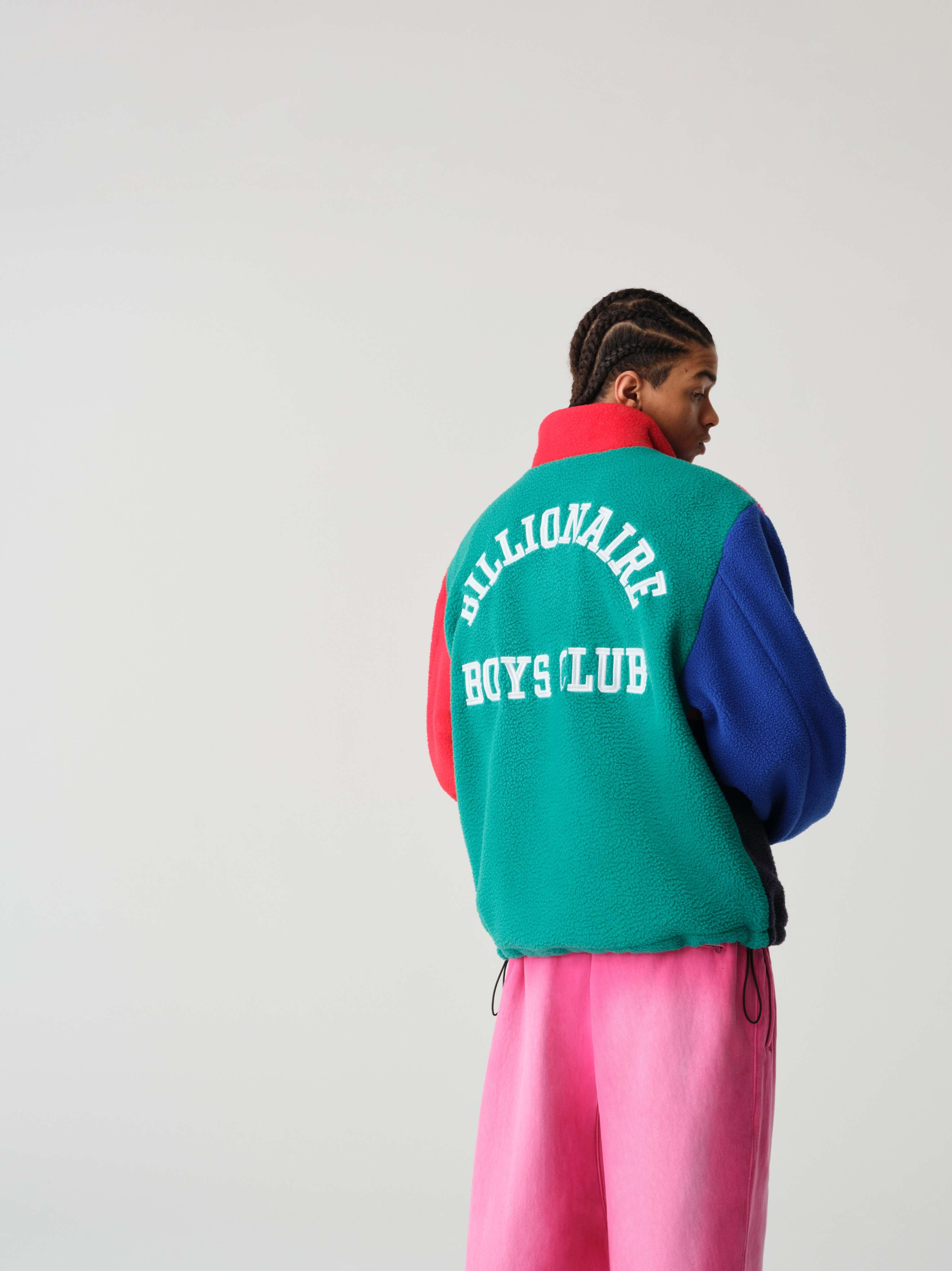 HEART & MIND COLOUR BLOCK FLEECE JACKET - 4