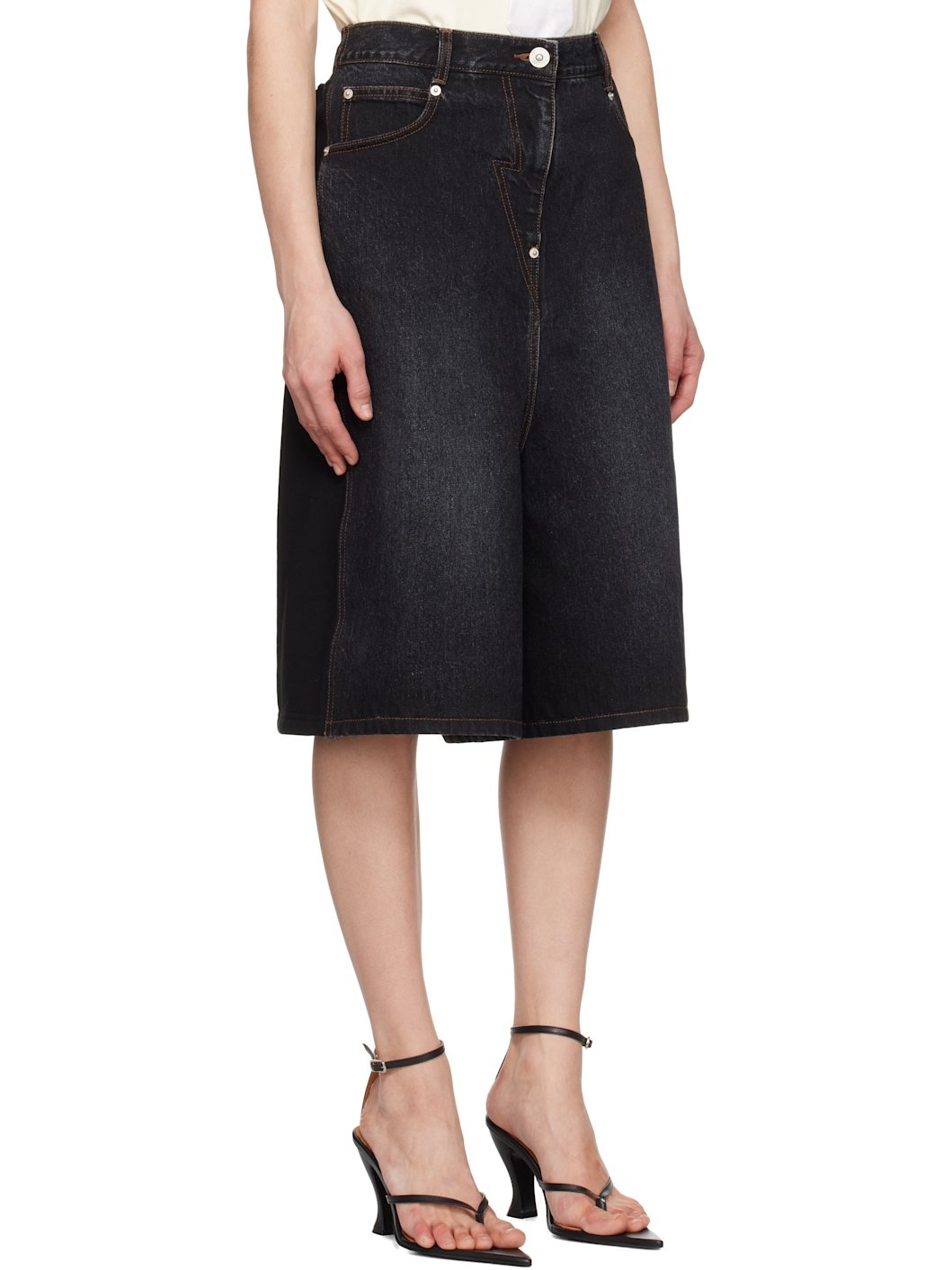 Black Hybrid Regular Skort - 2