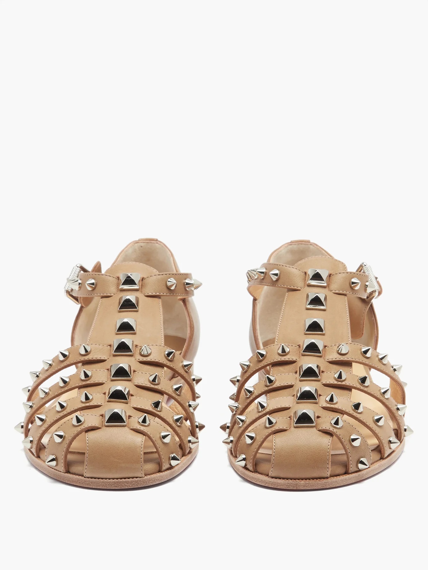 LoubiClou studded caged leather sandals - 5