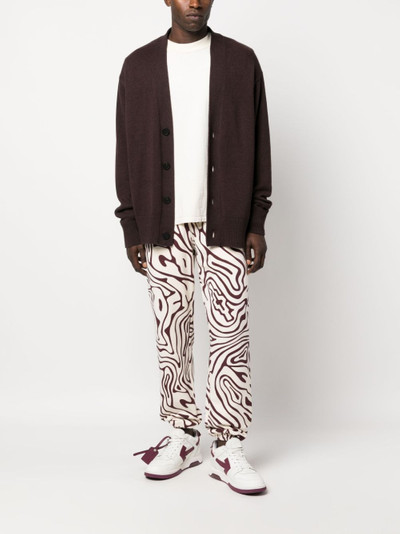 Marcelo Burlon County Of Milan swirl-print cotton track pants outlook