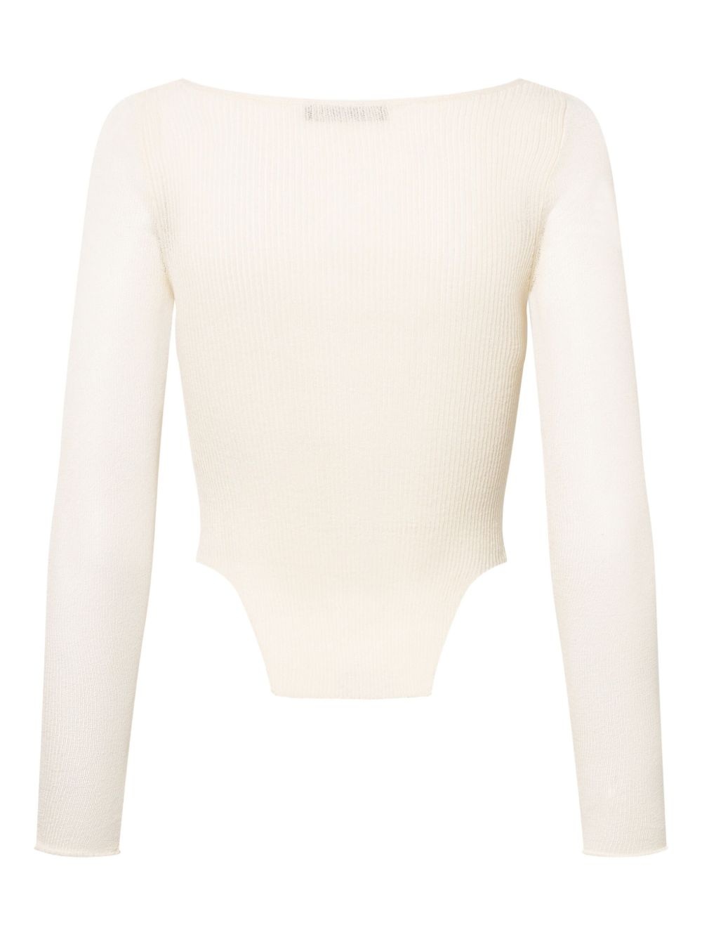 linen knit top - 2