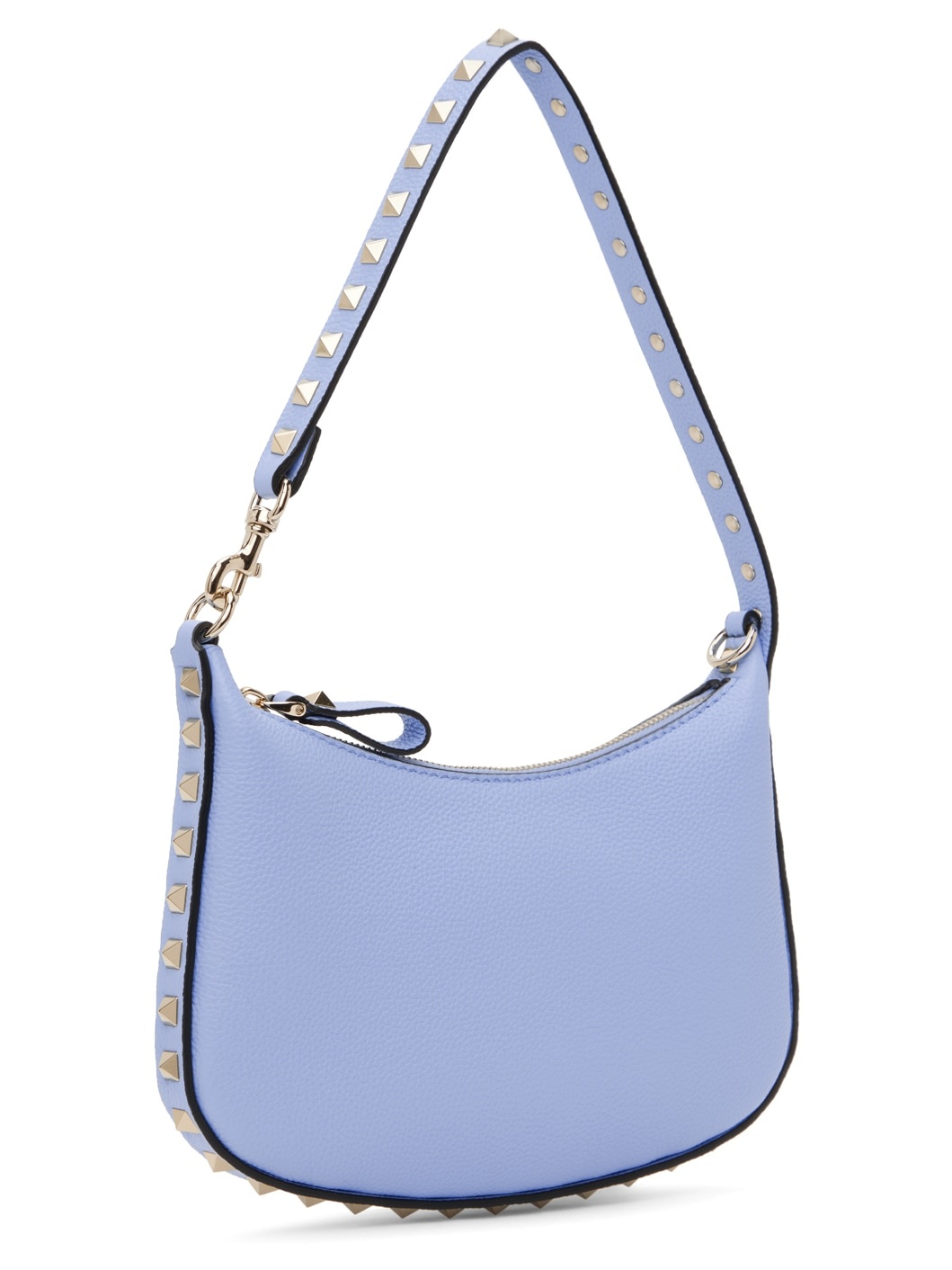 Blue Mini Rockstud Shoulder Bag - 2