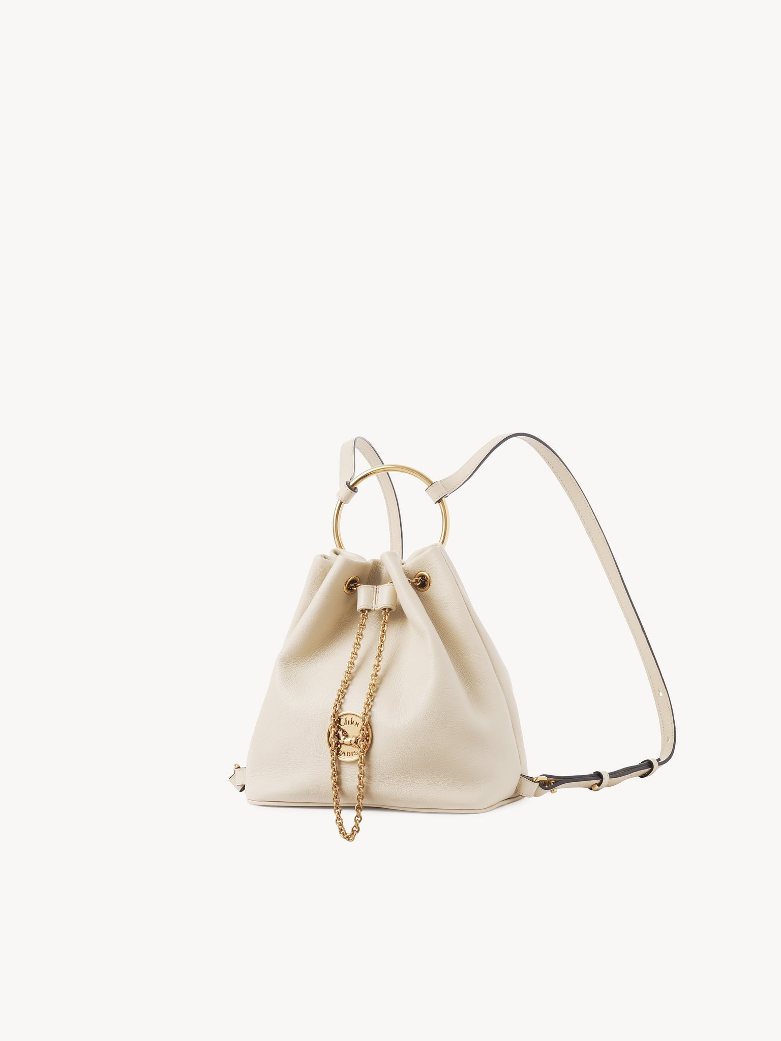 SMALL BRACELET BACKPACK IN GRAINED LEATHER - 3