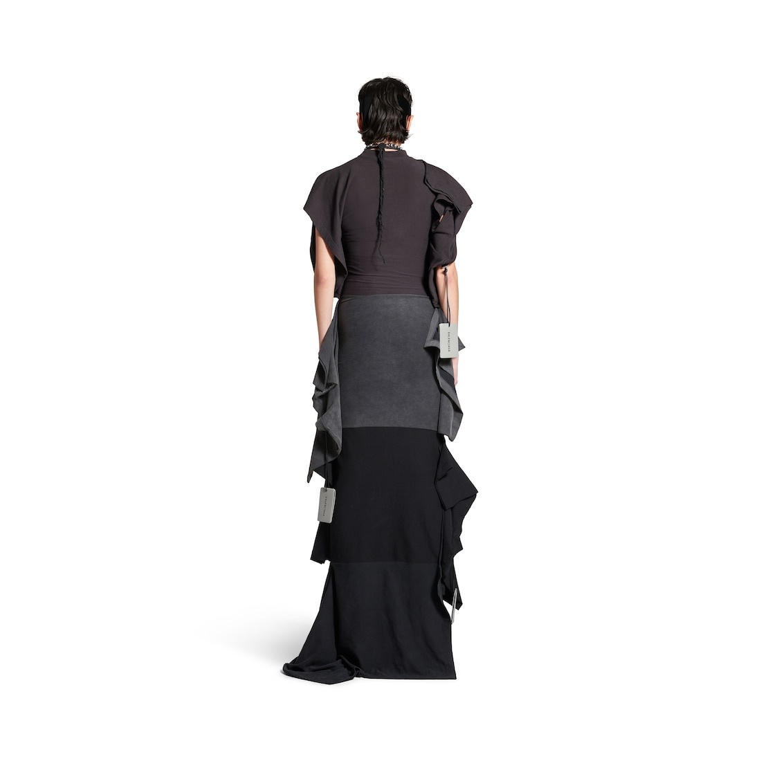 Women's Twisted Dress in Black - 4