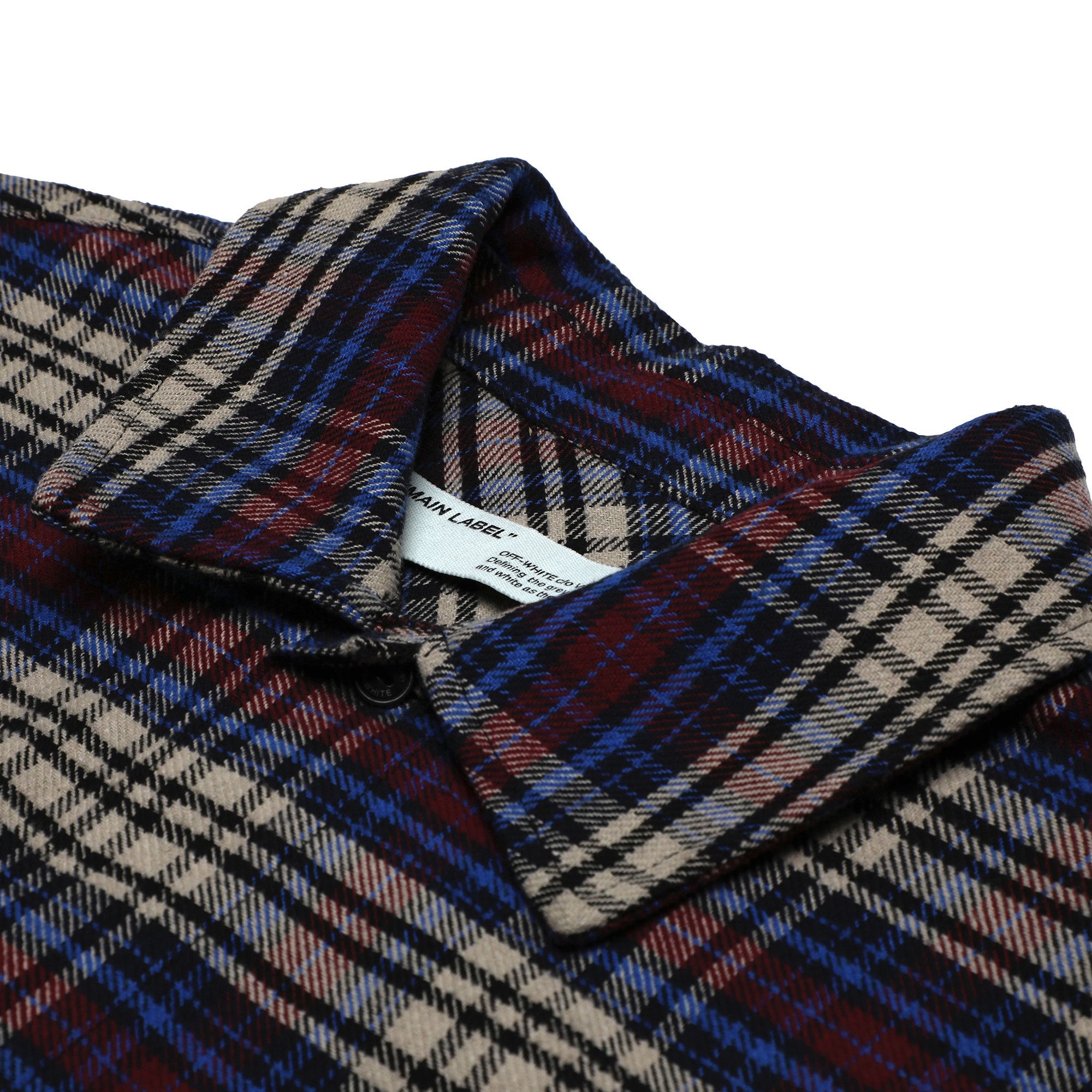 Off-White Flannel Check Shirt 'Blue / Black' - 3