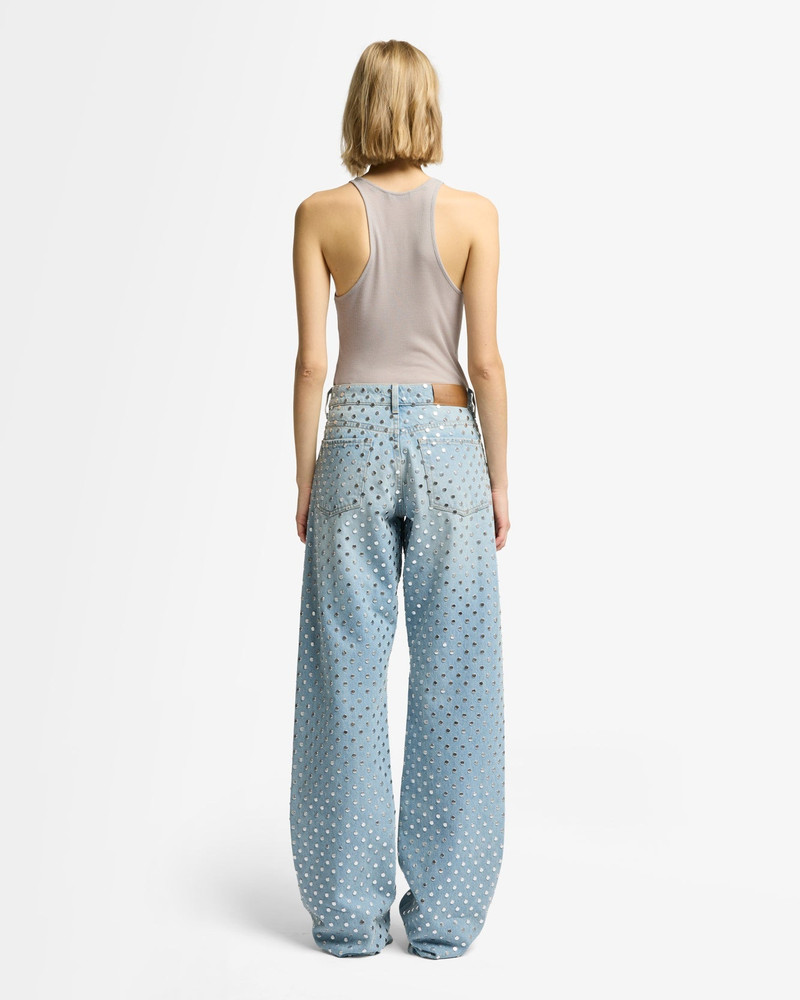 Studded Straight Trouser in Bleach 5