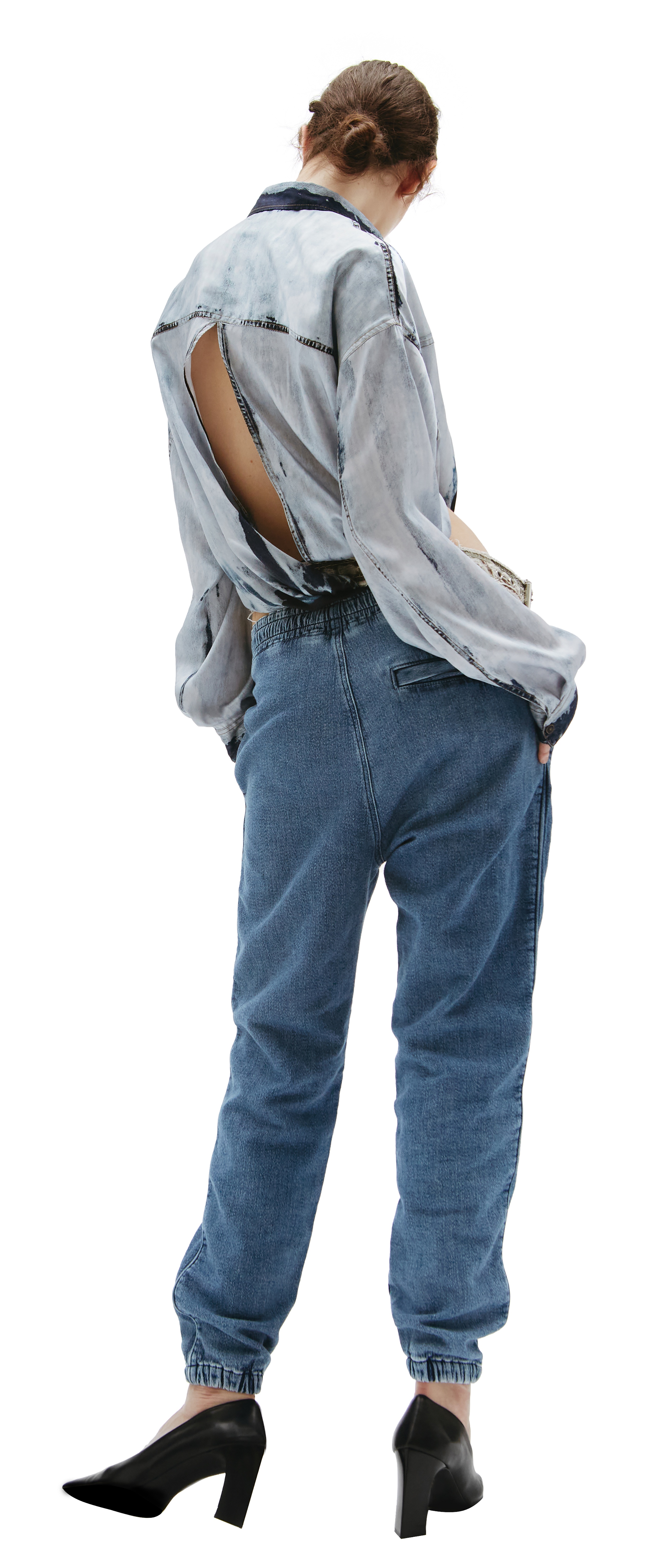 EMBROIDERED LOGO JEANS - 2