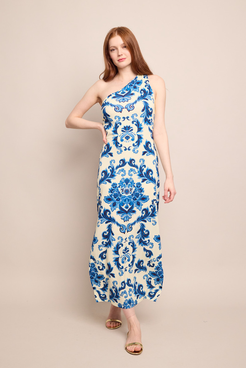 Cara Cara Nicky Dress
A Sculpted Drape and One-Shoulder Allure outlook