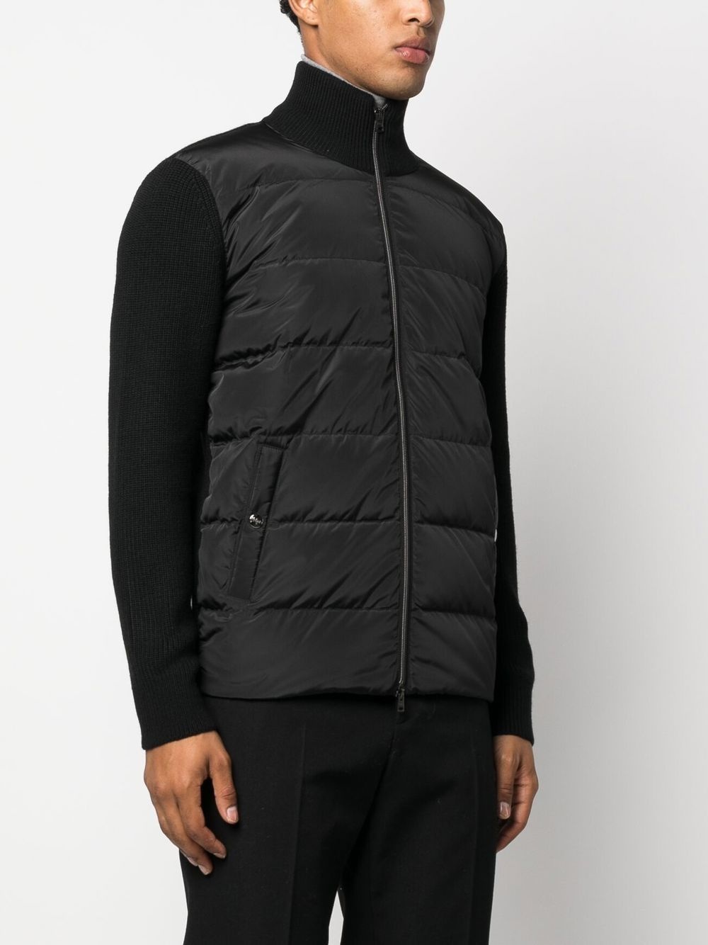 zip-up padded jacket - 3