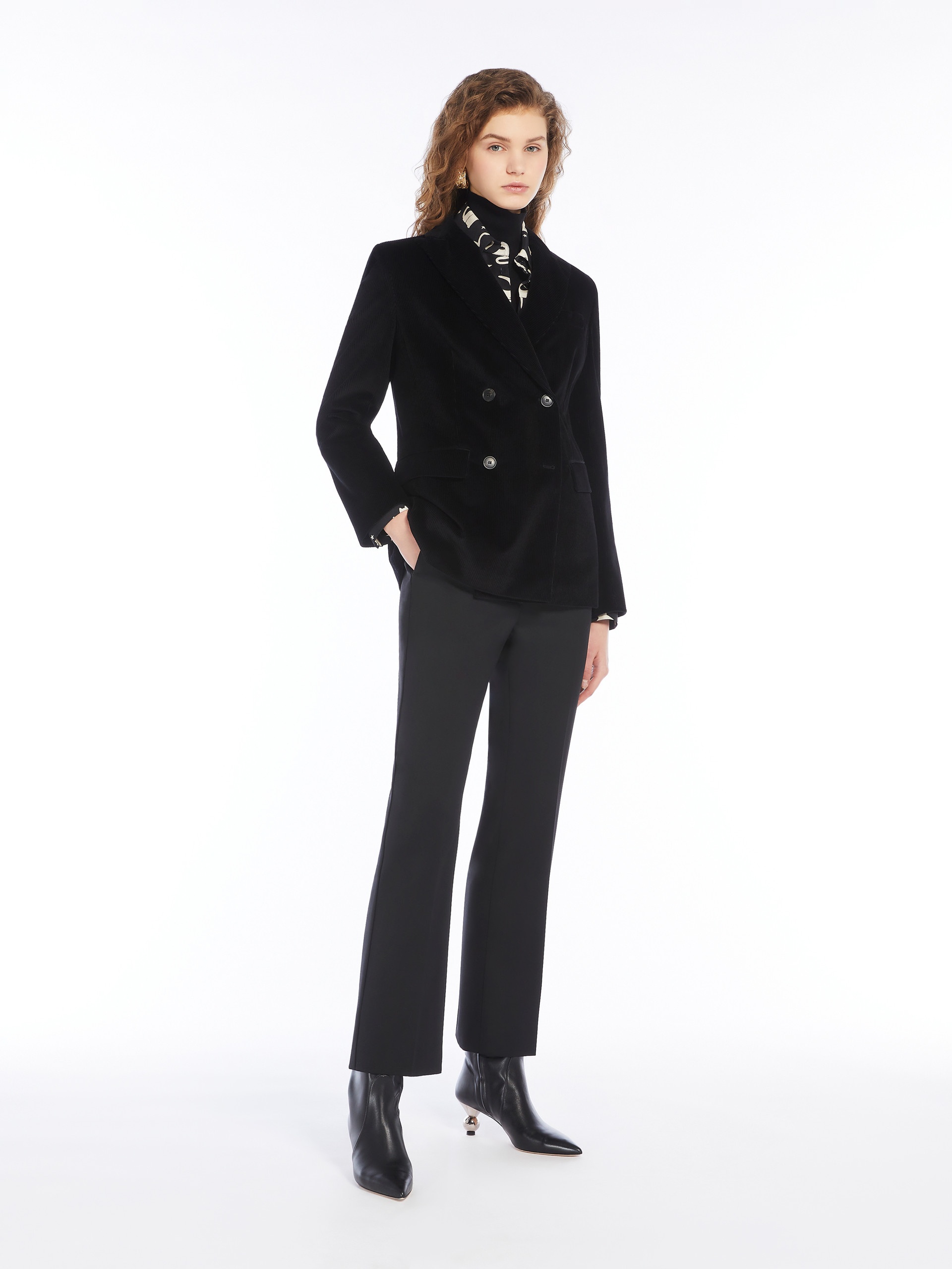 KATANGA Double-breasted velvet blazer - 2