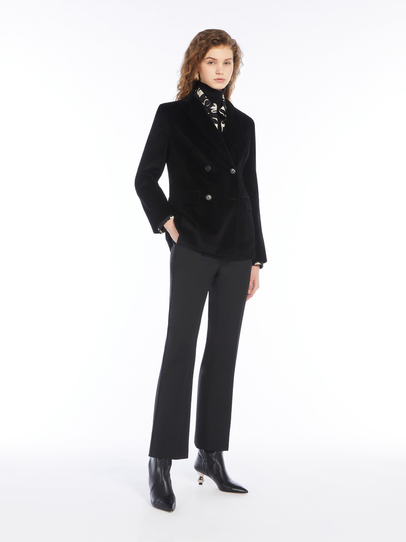 WEEKEND Max Mara KATANGA Double-breasted velvet blazer outlook
