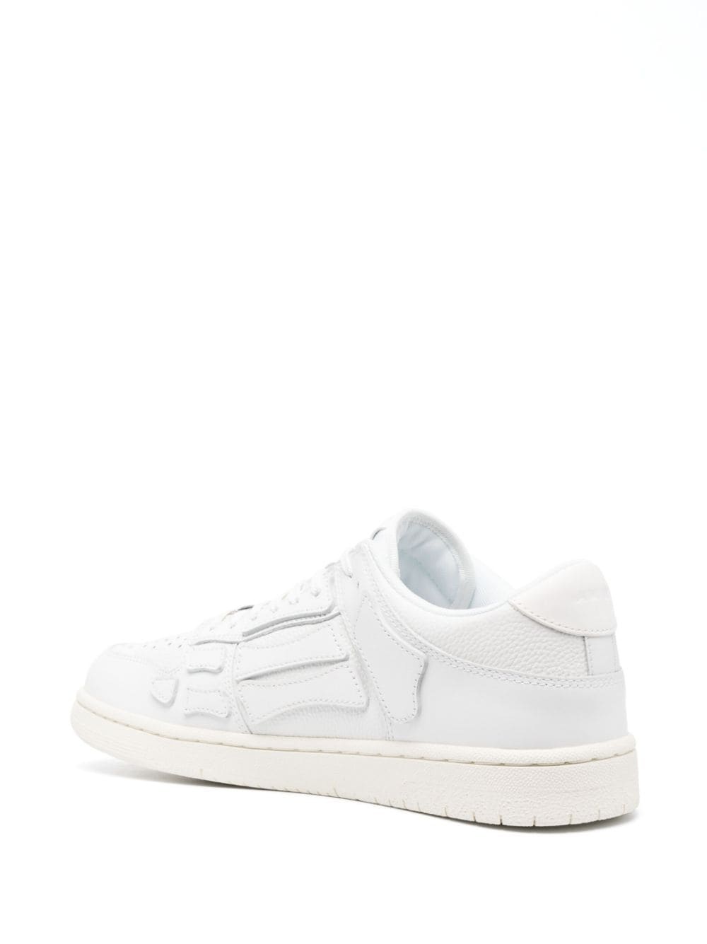 Skel-top leather low-top sneakers - 3