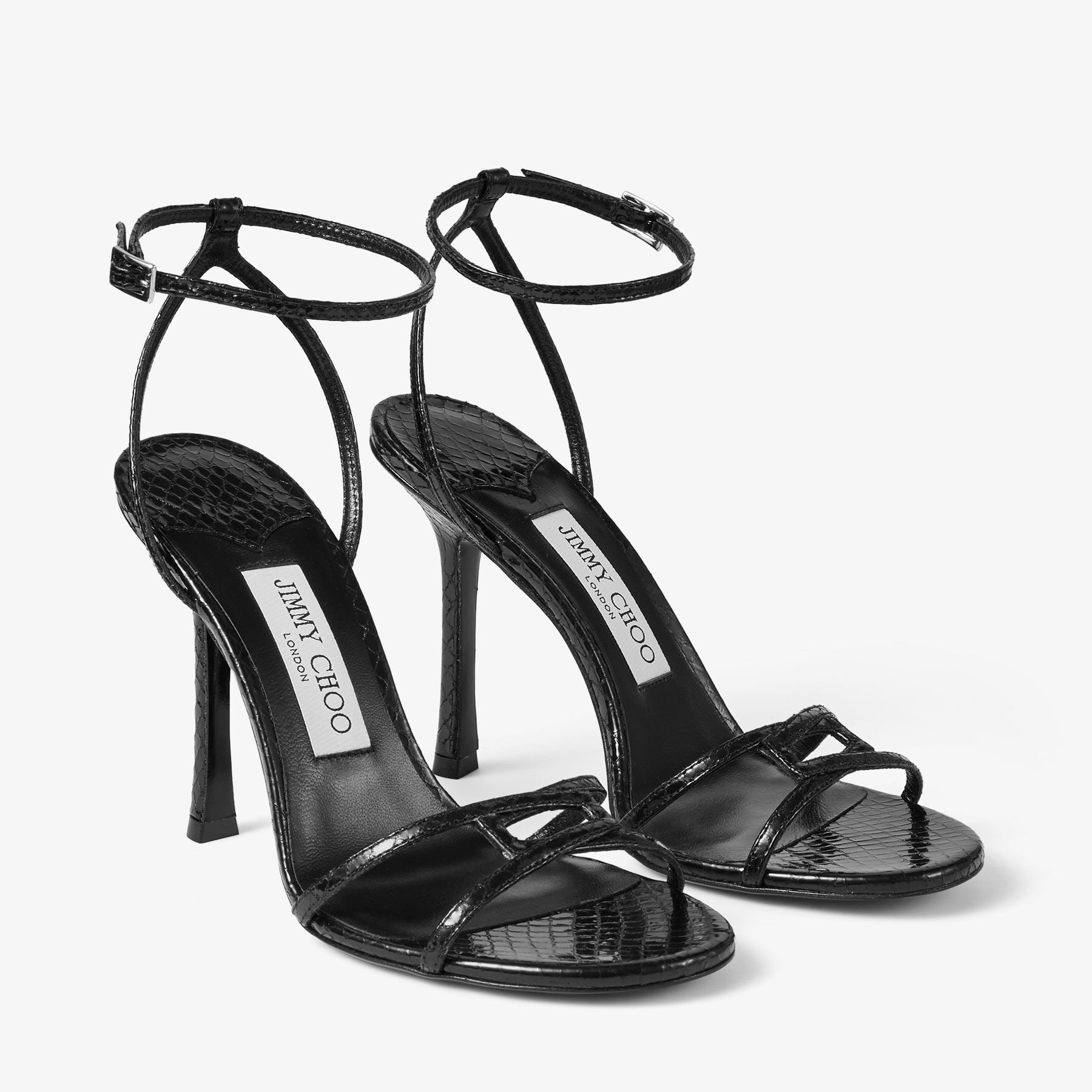 Leo 100
Black Candy Wrap Leather Sandal - 3