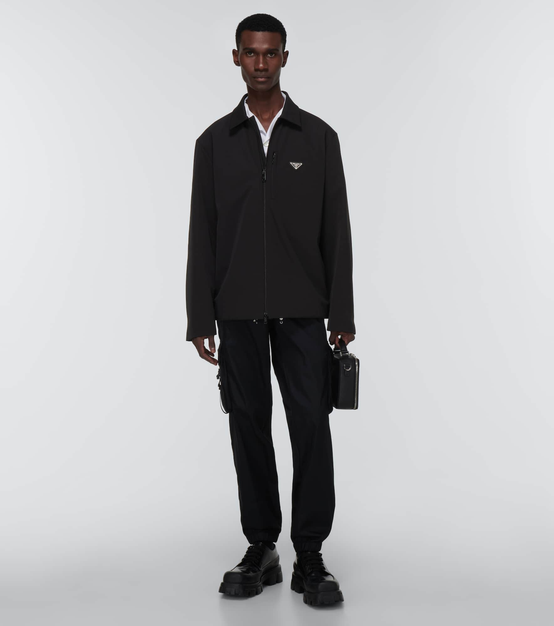 Re-Nylon zipped shirt - 2