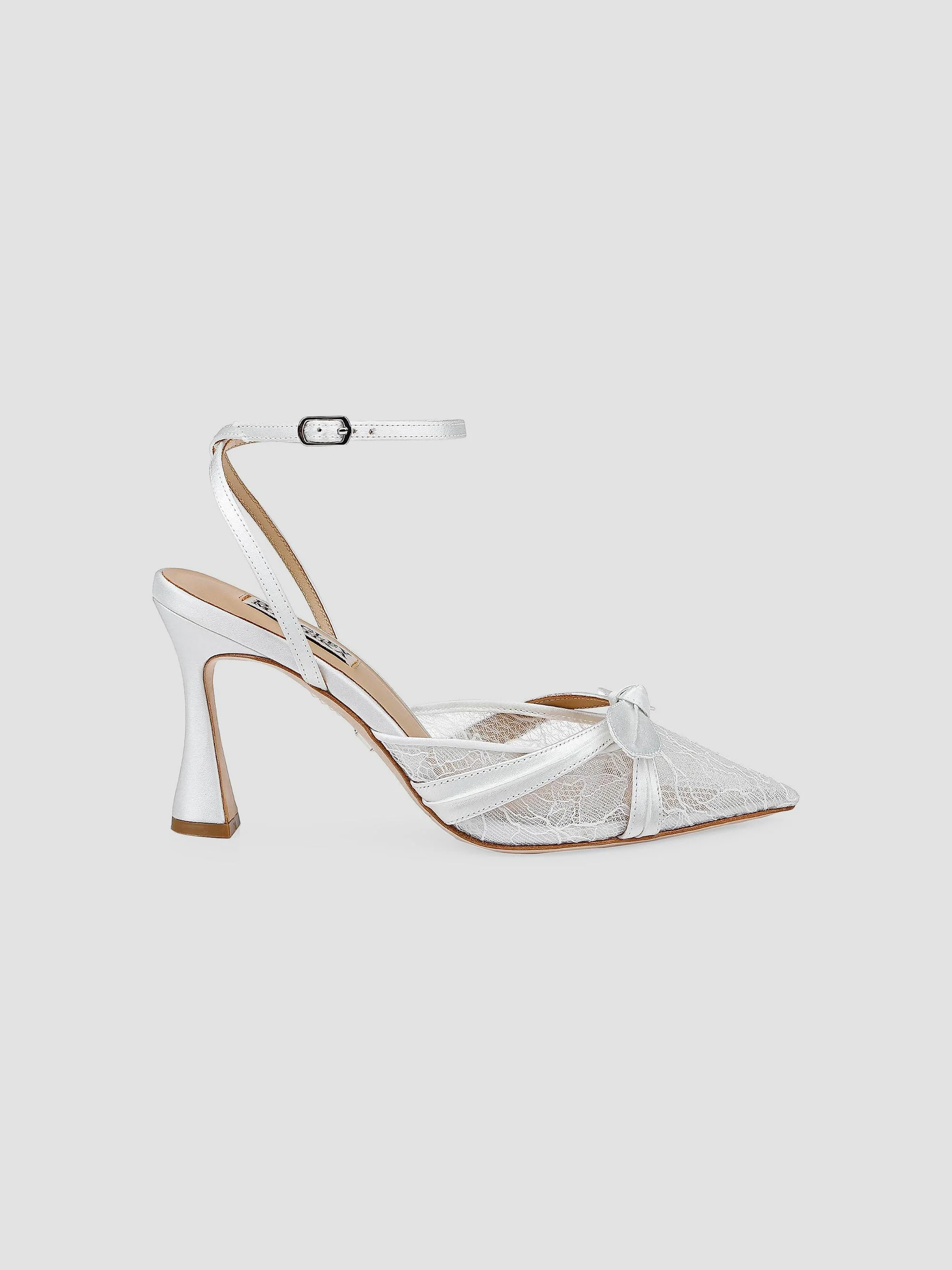 Women's Josie 85MM Satin Pumps - White Satin - 1