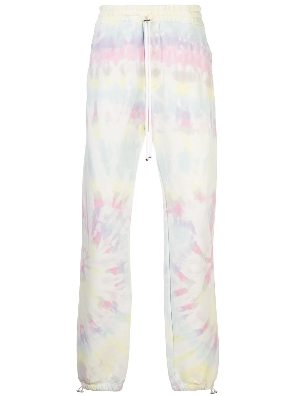 drawstring tie-dye print joggers - 1