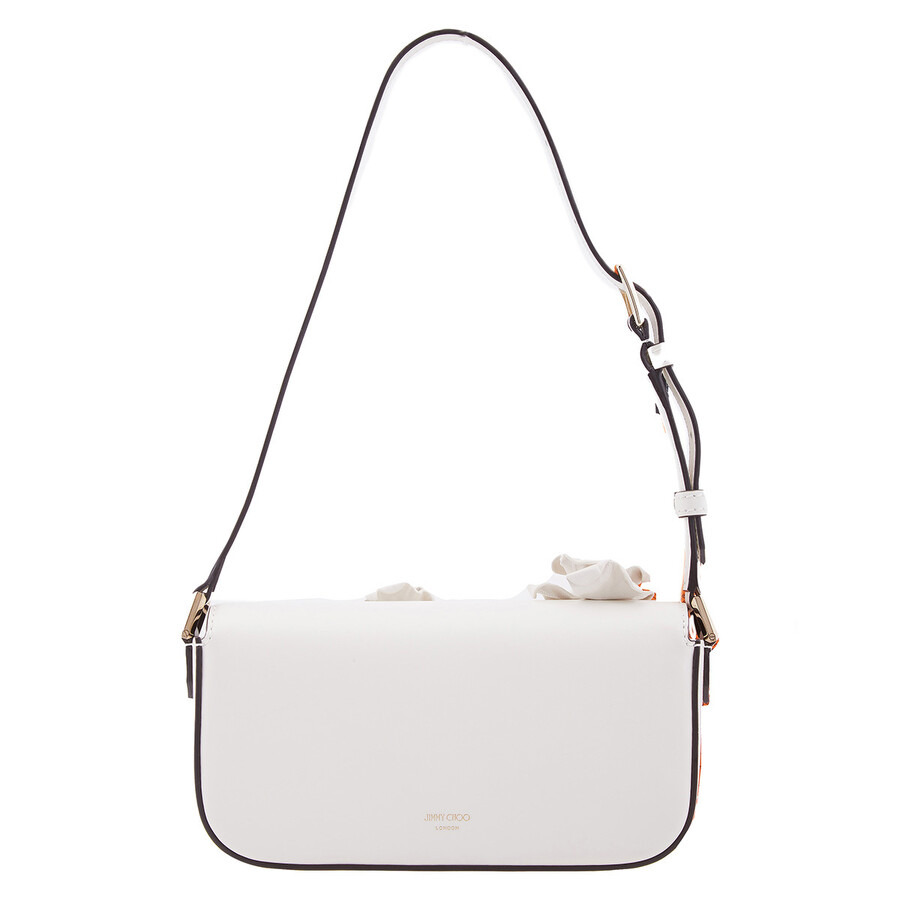 Jimmy Choo Avenue Floral Applique Shoulder Bag - 3