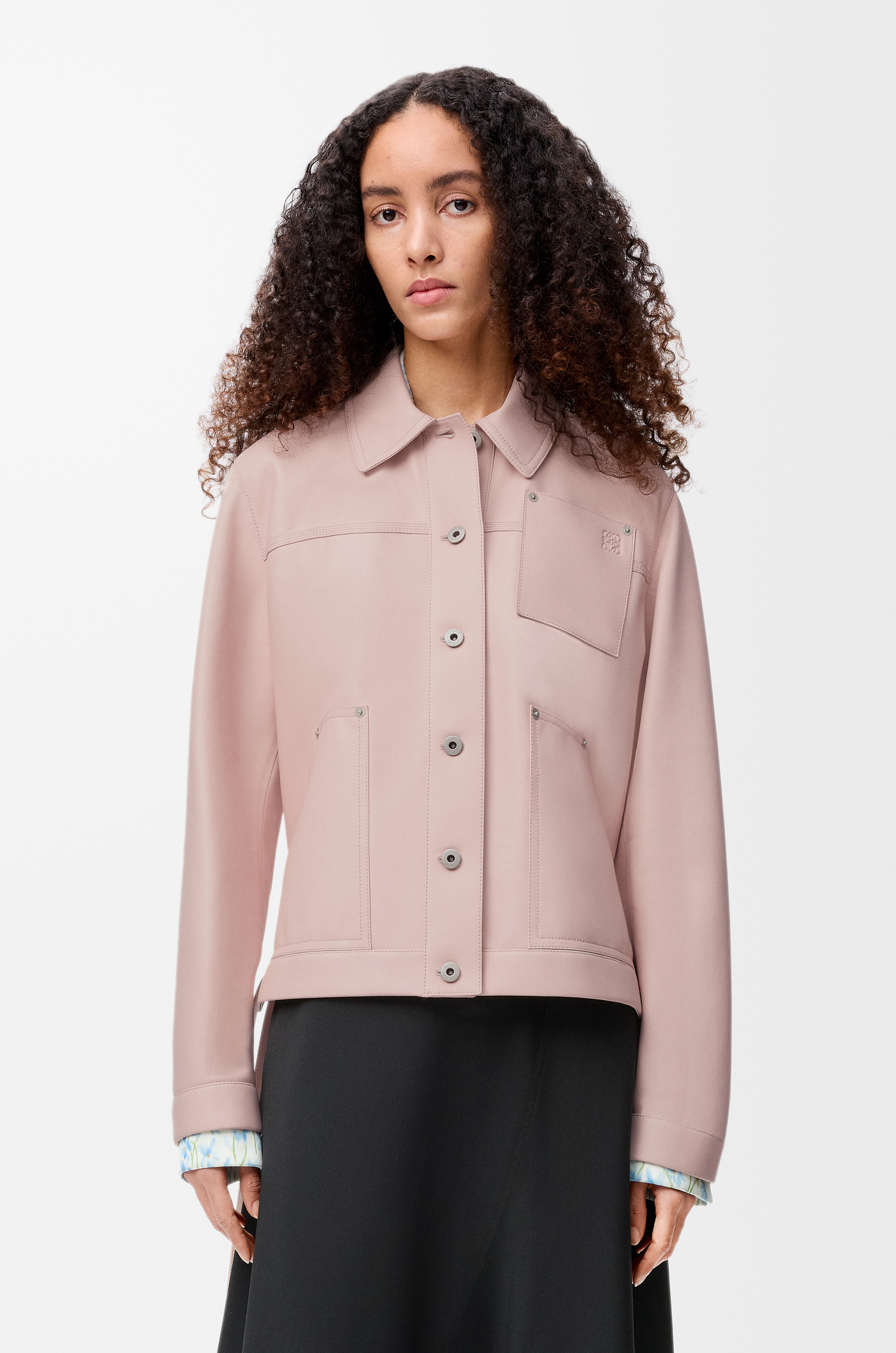 Workwear jacket in nappa lambskin - 3