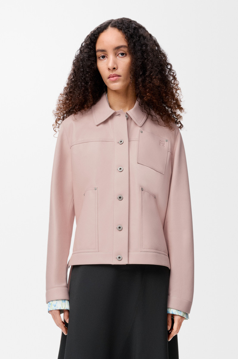 Workwear jacket in nappa lambskin 3