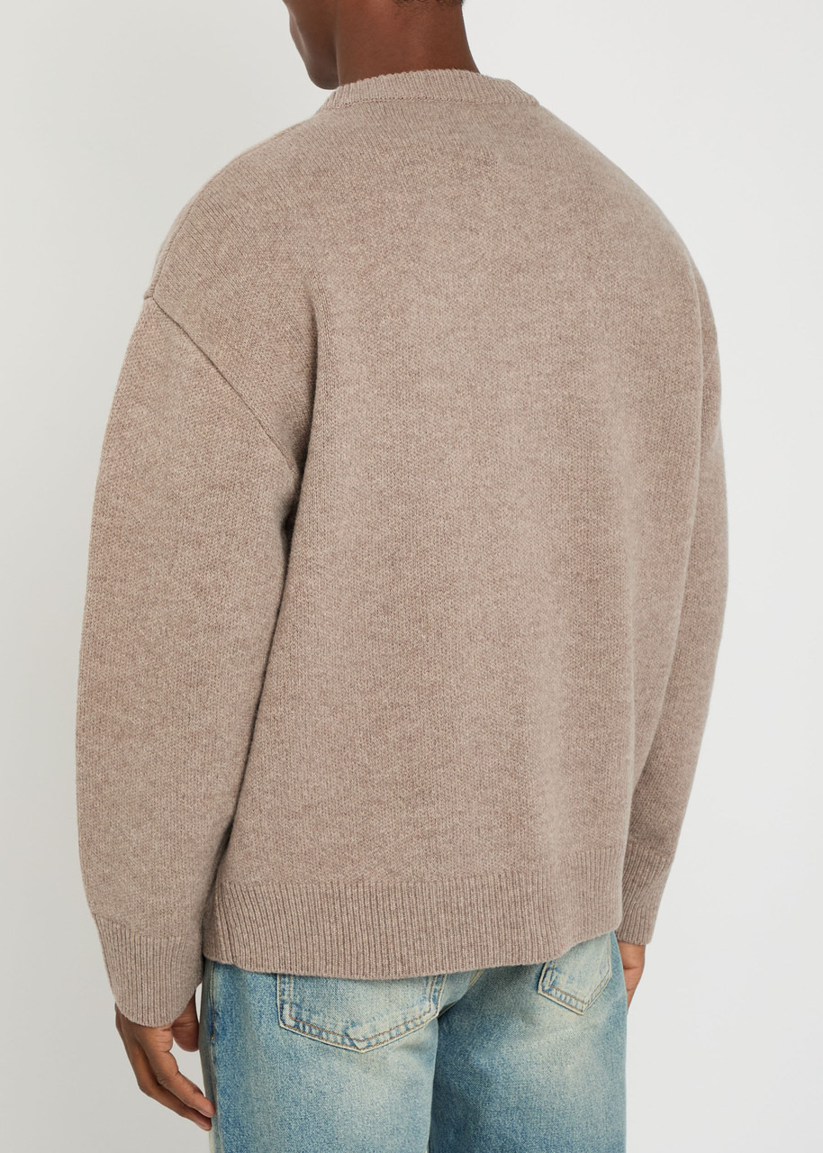 Axel Arigato Milo Logo-embroidered Wool Cardigan - 3