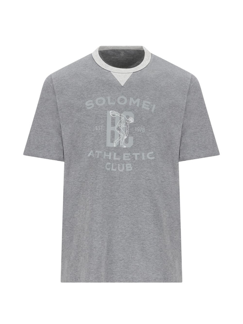 slogan-print T-shirt 1