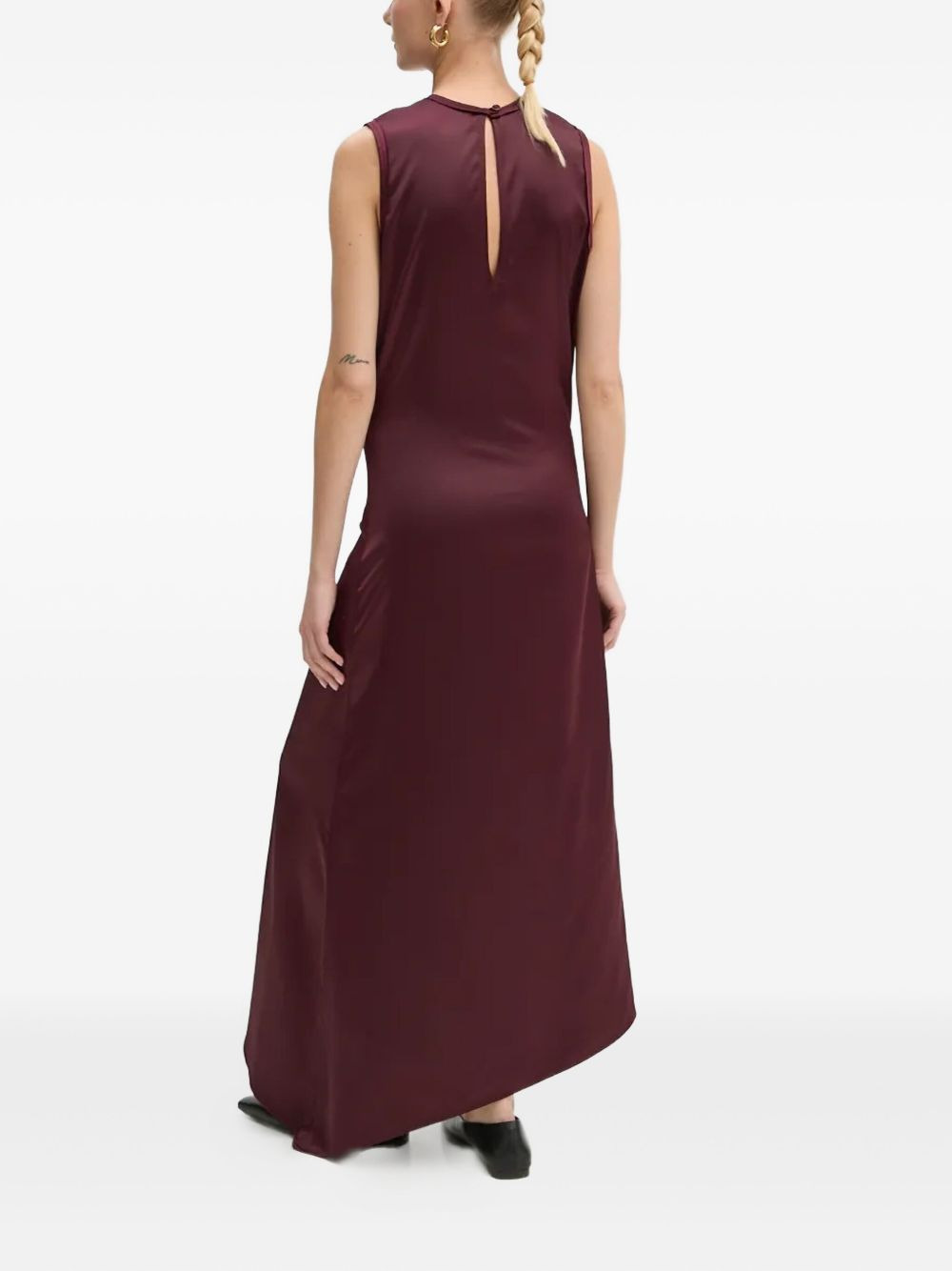 asymmetric sleeveless dress - 4