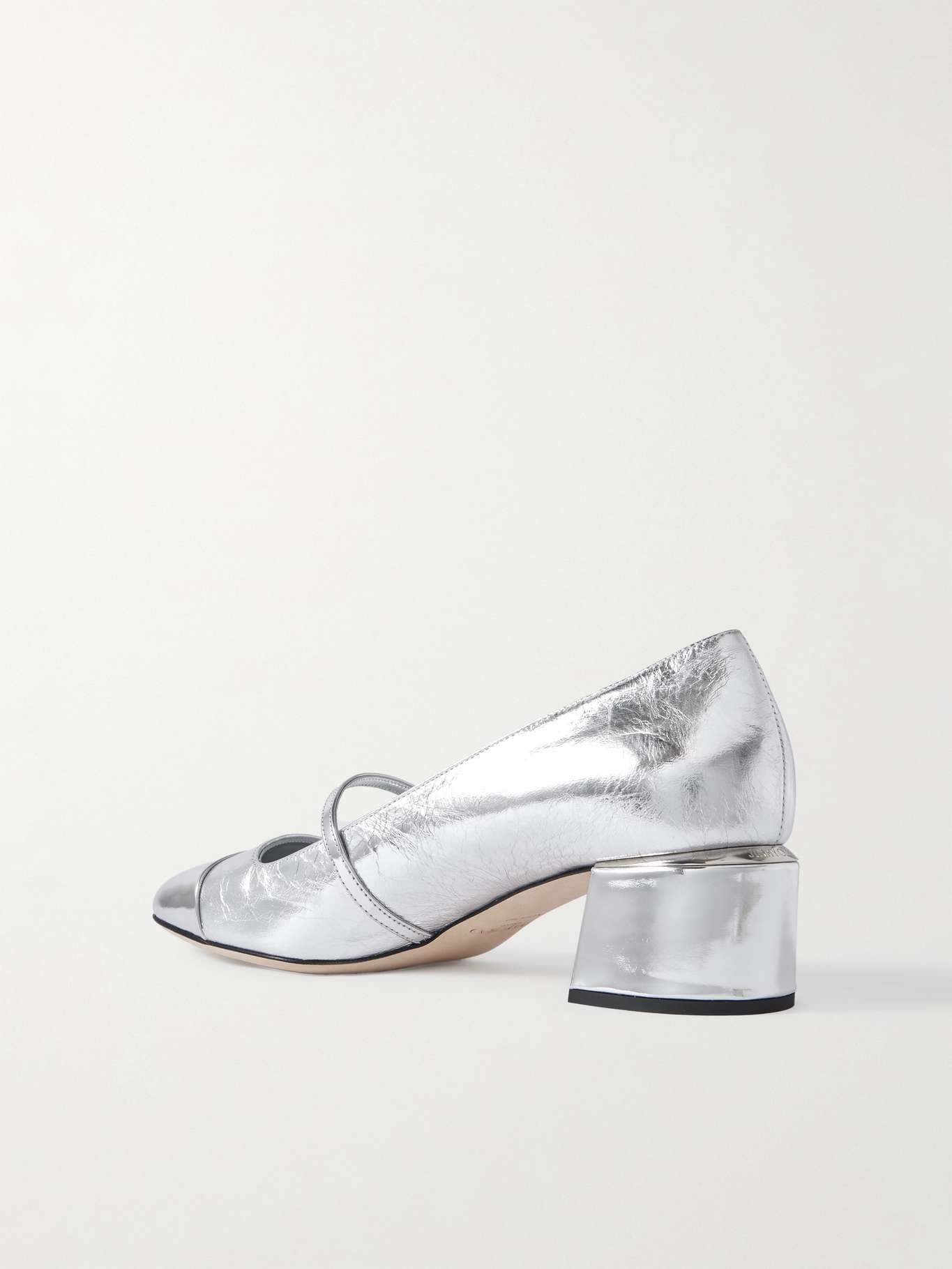 Elisa 45 embellished metallic leather Mary Jane pumps - 3